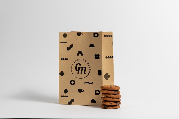 Cookie packaging design mockup