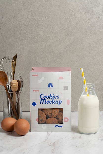 Cookie packaging design mockup