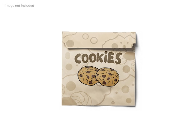 PSD cookie packaging mockup