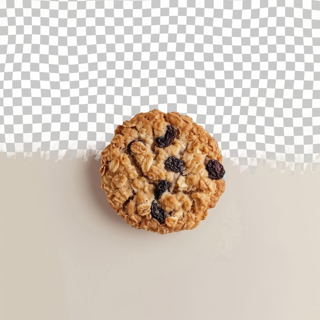 a cookie with blueberries and blueberries on a white background