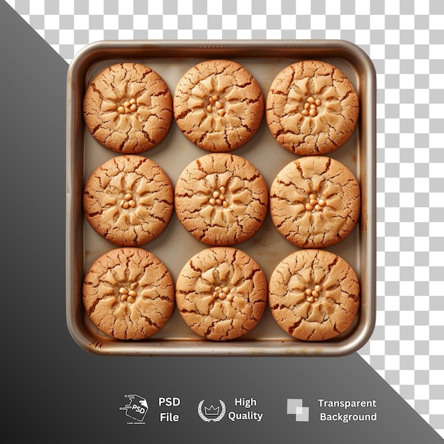 PSD cookies isolated transparent background