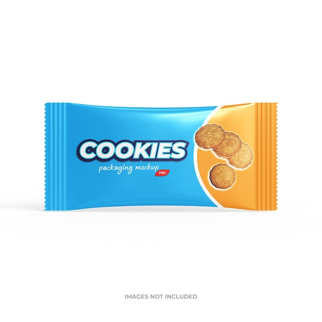 PSD cookies packaging mockup psd