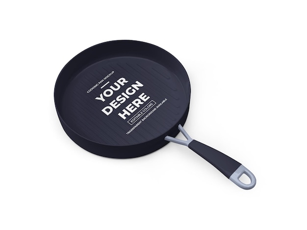 Cooking Fry Pan Mockup Isolated