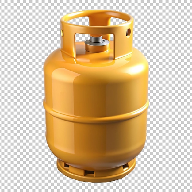 PSD cooking gas cylinder 3d render isolated icon