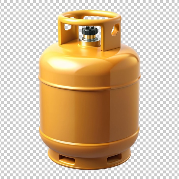 PSD cooking gas cylinder 3d render isolated icon