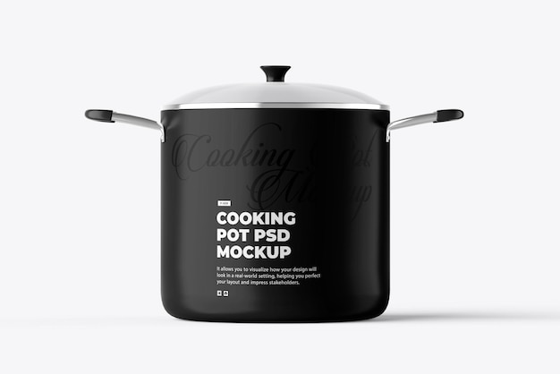 PSD cooking pot mockup