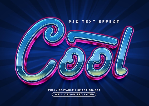 Cool 3d style text effect