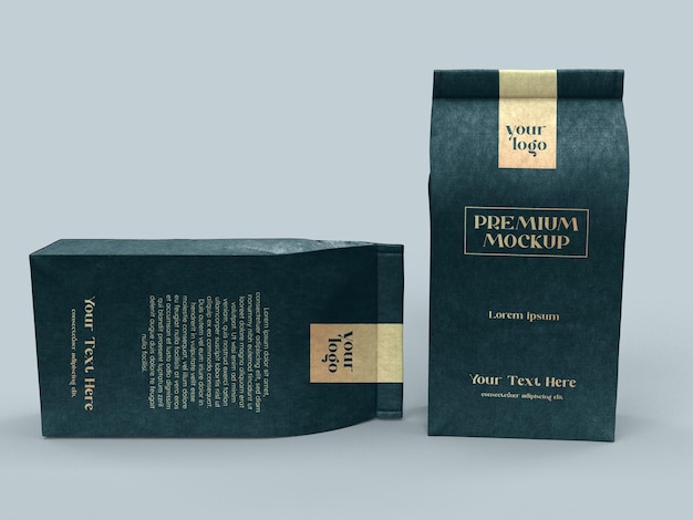 Cool coffee bag Mockup Design