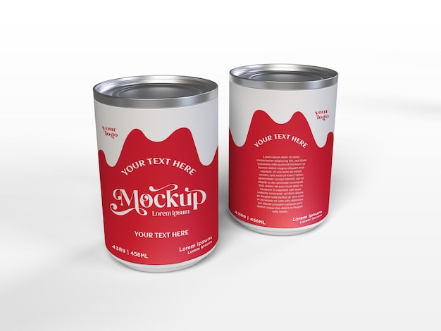 Cool drink can mockup design