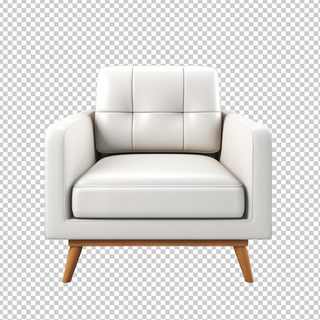 Cool and modern armchair isolated on transparent background