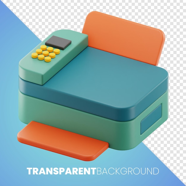 copying machine premium user interface design icon 3d rendering on isolated background