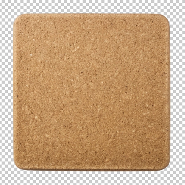 cork mat on transparent background