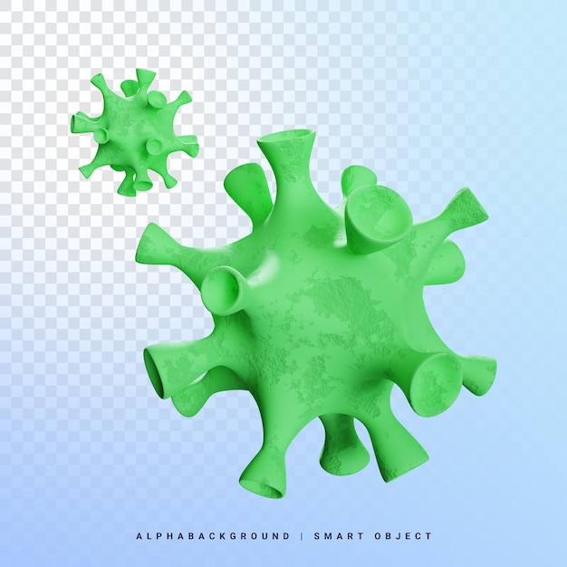 Corona Virus 3d Icon Illustration