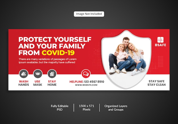 Coronavirus Covid19 banner Template