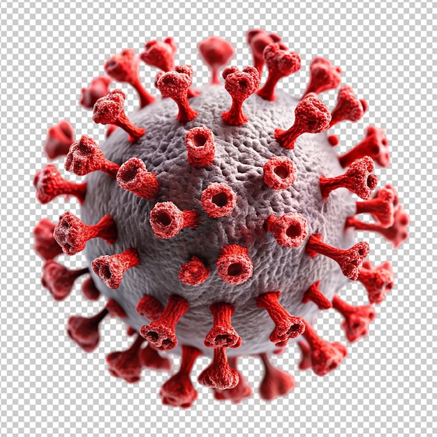 coronavirus on transparent background