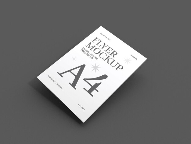 PSD corporate a4 flyer mockup