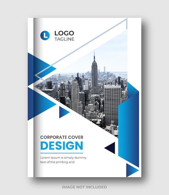 Corporate business book cover brochure template design