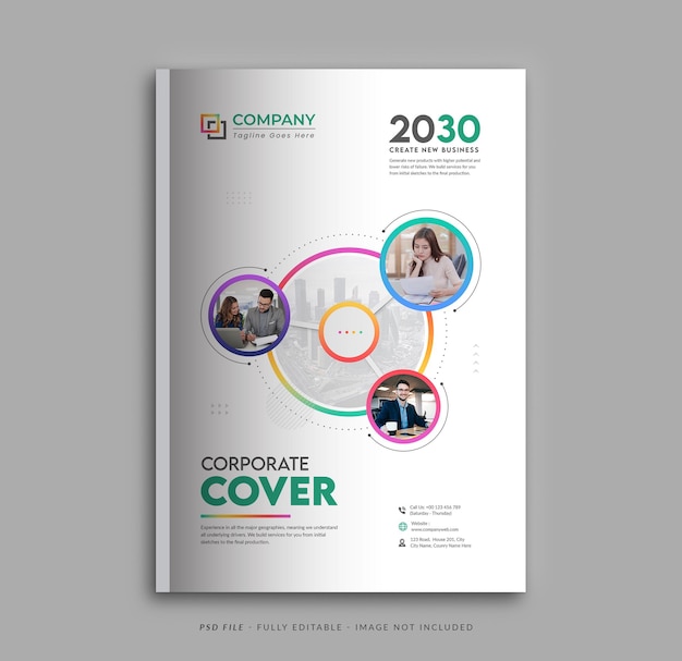 Corporate and Business Book Cover Design Template