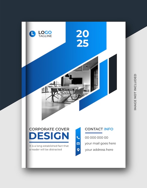 Corporate business brochure book cover company profile annual report template