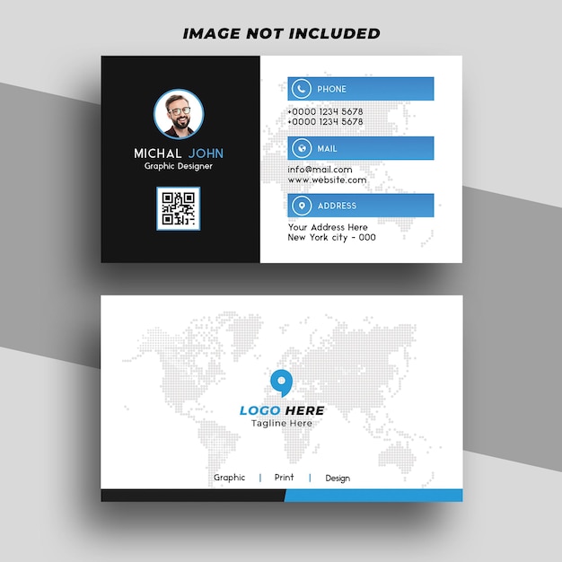 Corporate Business Card Design PSD Template