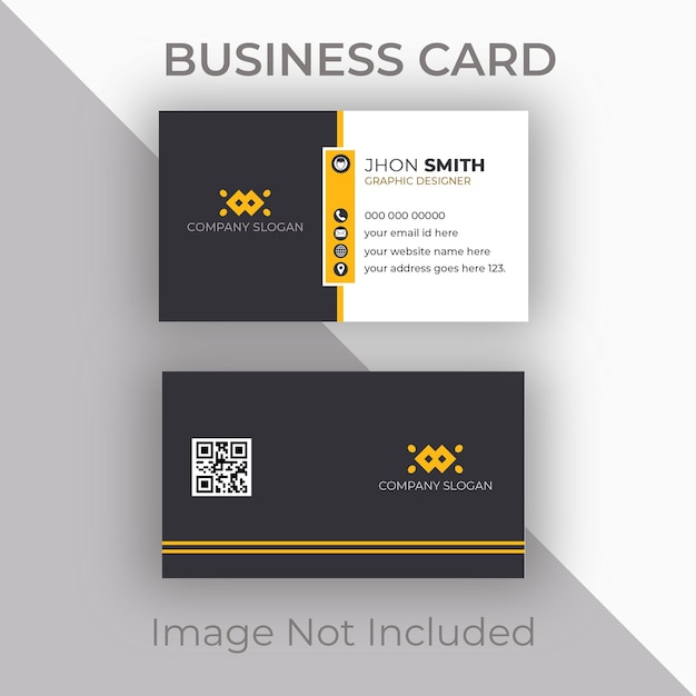 Corporate Business Card design template, promotional business card layout.