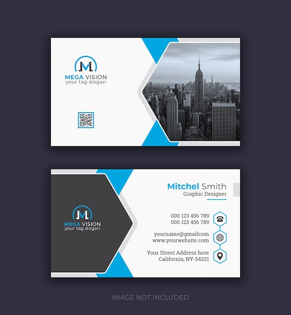 Corporate business card design template