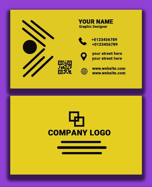 PSD corporate business card template