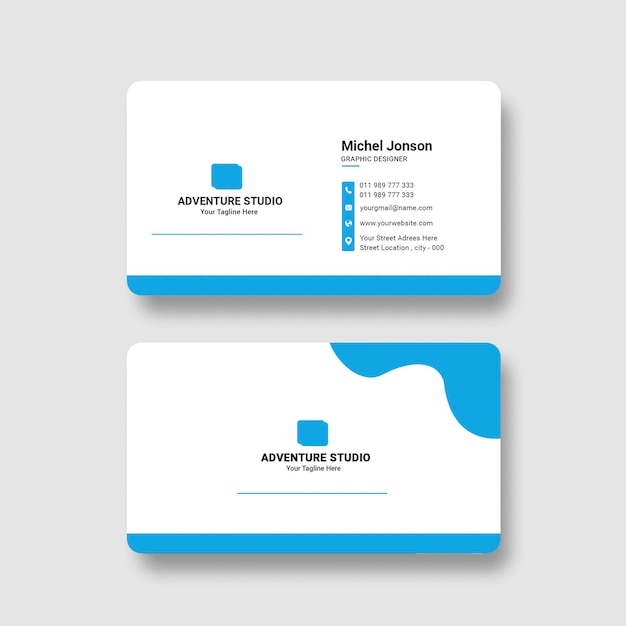 Corporate business card template