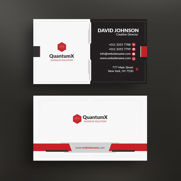 Corporate business card template