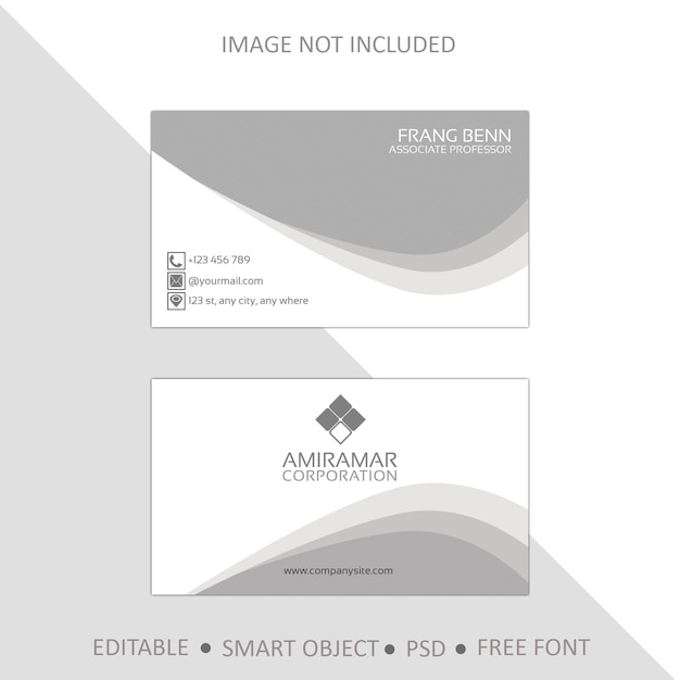 Corporate business card template