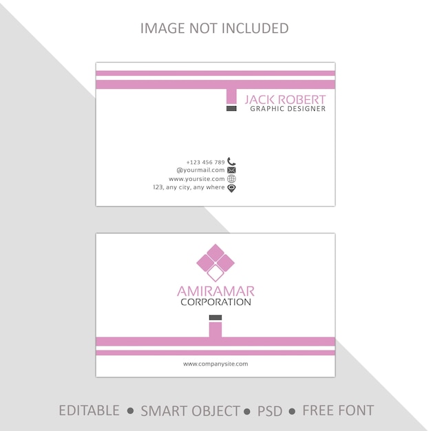 Corporate business card template