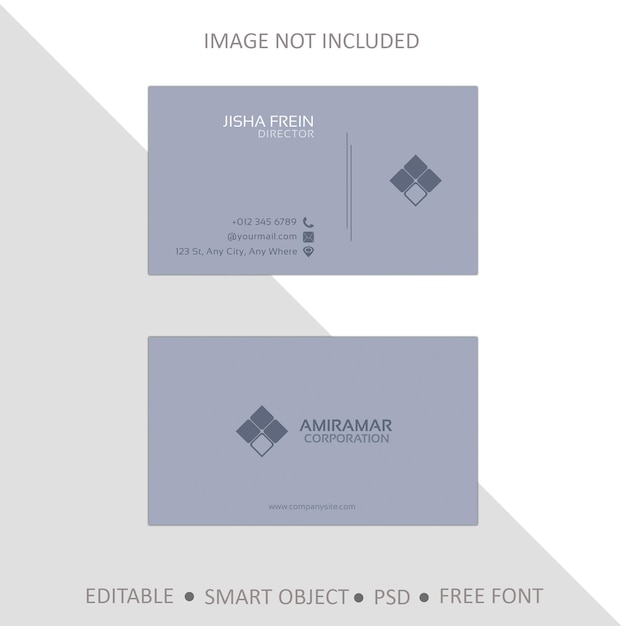 PSD corporate business card template