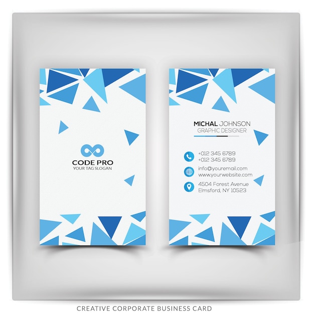 Corporate business card