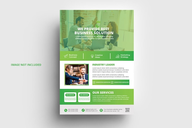 Corporate business flyer design template