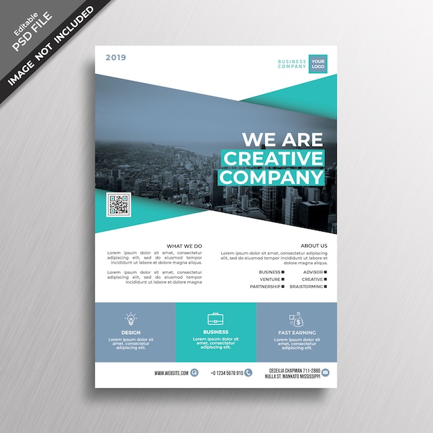 Corporate business flyer template