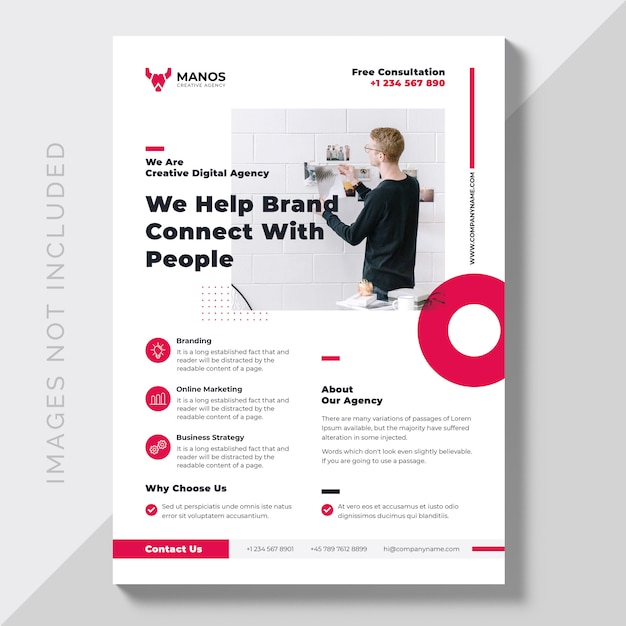 PSD corporate business flyer template