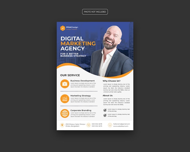 Corporate business flyer template