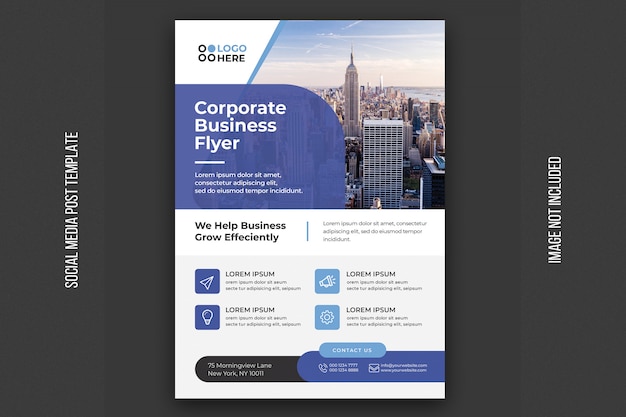 Corporate business flyer template