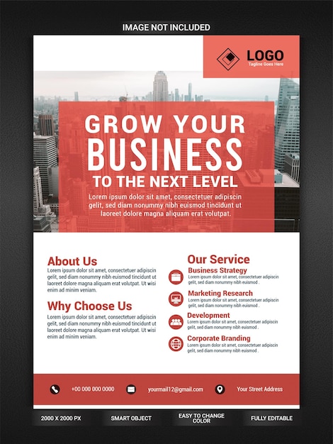 Corporate business flyer template