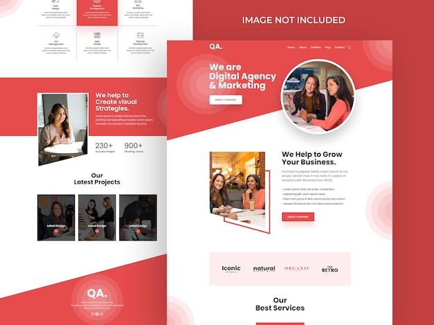 Corporate Business Landing Page Template