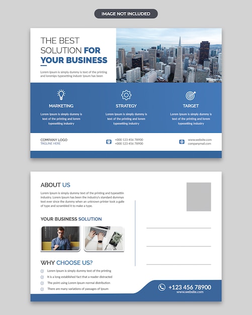 Corporate Business Post Card design