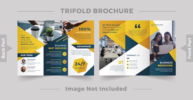 Corporate Business Trifold Brochure Design Template