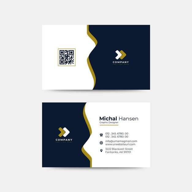 Corporate company visiting card design template