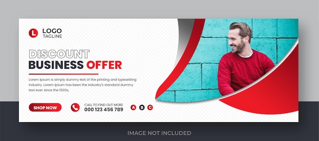 Corporate digital marketing facebook banner social media template