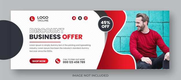 PSD corporate digital marketing facebook banner social media template