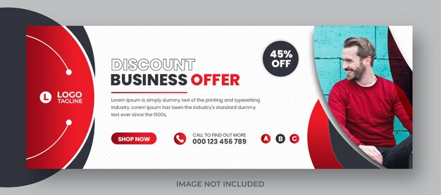 PSD corporate digital marketing facebook banner social media template