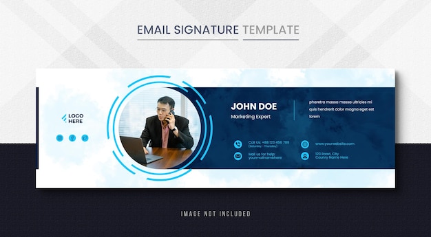 Corporate Email Signature Template Design