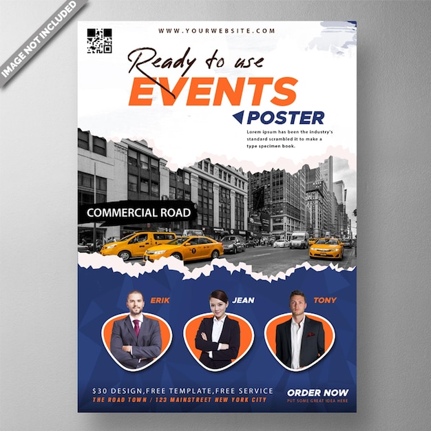 PSD corporate event poster