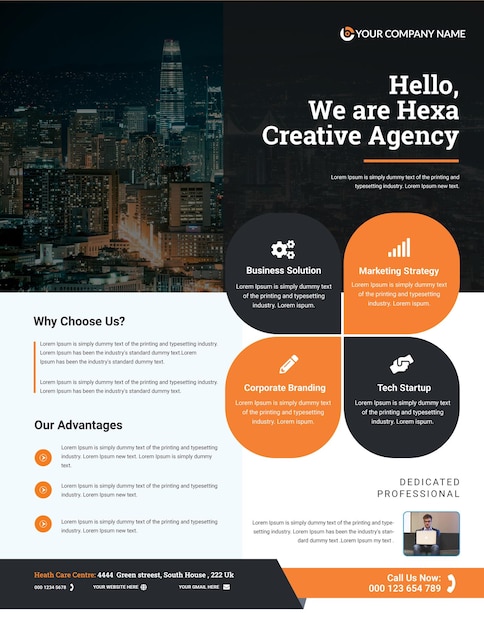 Corporate Flyer Design Template for business