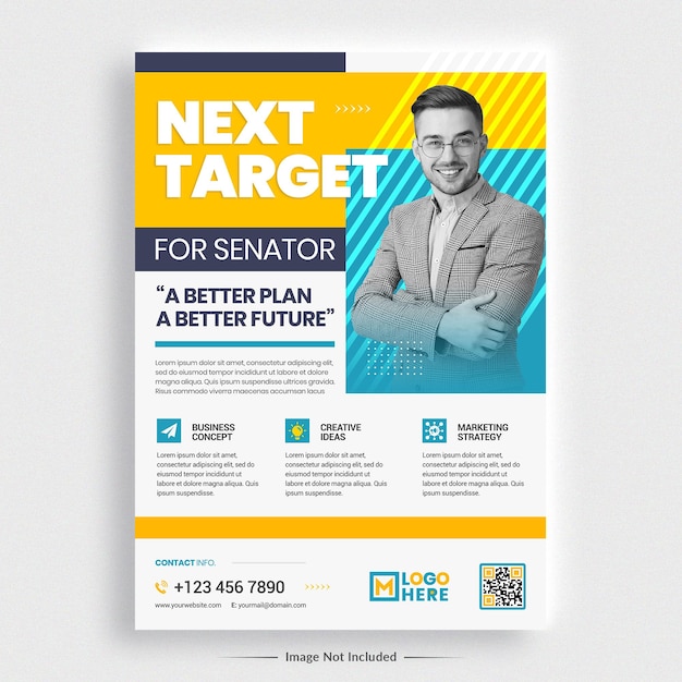 Corporate flyer design template